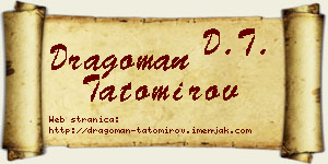 Dragoman Tatomirov vizit kartica